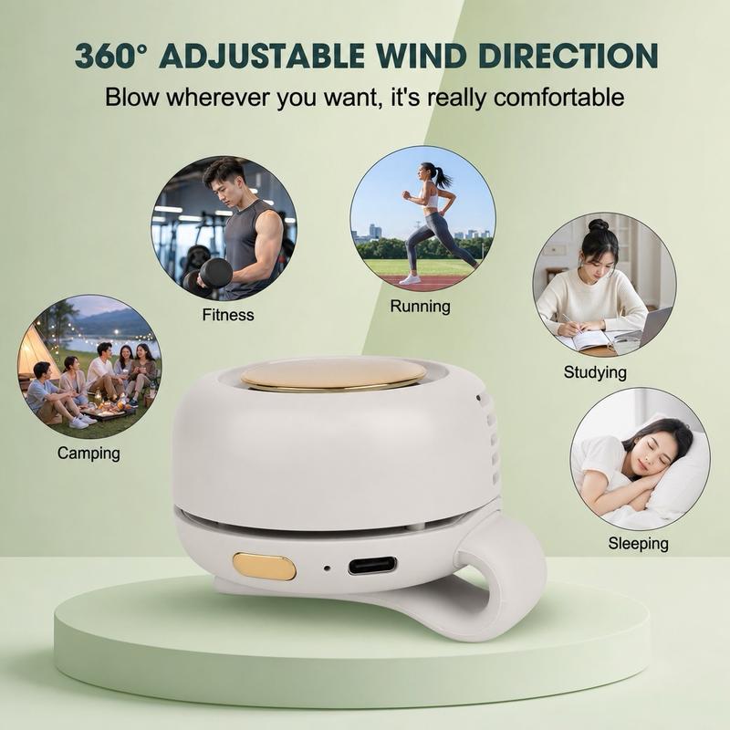 Avelio AirClip™ — Wearable Hands-Free Clip Fan